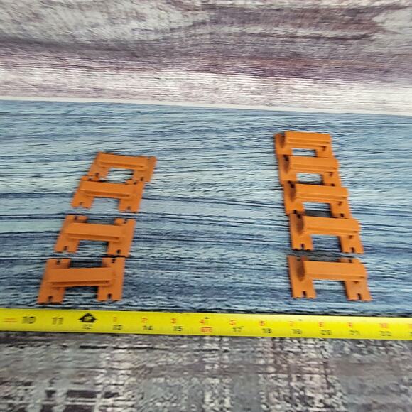 H.o scale maybe O bridge trusses 40 plus pcs incline and decline lt brown - Picture 12 of 13